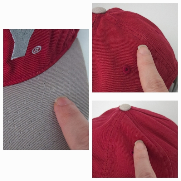 Obey Red, Gray & Silver Embroidered Snapback Baseball Cap Hat - Picture 7 of 8